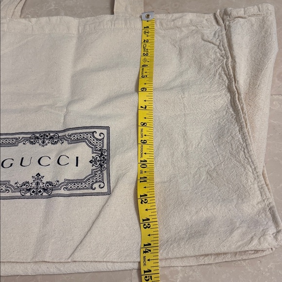 Gucci Ivory Canvas Logo Tote - Picture 10 of 12